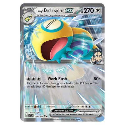 Pokemon - Mega Evolution - Ascended Heroes - Larry's Dudunsparce ex - 164/217