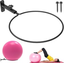 Universal Wall-Mounted Exercise Fits 18-30 inch balls, Ball Holder 1 PACK 
