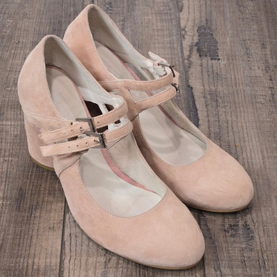 #ad Jeffrey Cambell Free People Pink Mary Jane Heels Pumps Shoes Suede Coquette 7 $60.00