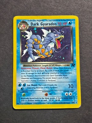 Pokemon DARK GYARADOS 8/82 - 2000 TEAM ROCKET SET HOLO RARE - HP