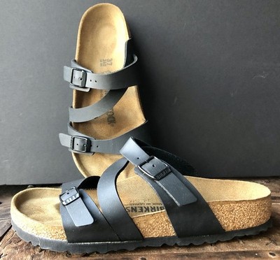 Birkenstock Salina Black Birkenstock Black Faux Leather SALINA
