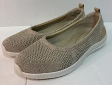 Easy Spirit Glitz2 Slip-On Sneakers Gold – Size 11 Wide