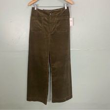 Anthropologie Maeve The Colette Full Length Corduroy Pants Brown Sahara Size 29