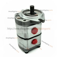 Pgp51053slp Hydraulic Gear Pump High Pressure Double Pump 1 Inlet 2 Outlet Ports