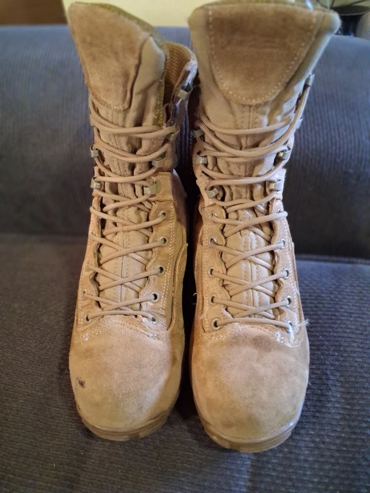 Botas Belleville 533ST para mujer talla 7R marrón puntera de acero tácticas militares EE. UU. Foto 2 de 4