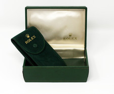 Rare Genuine Rolex Vintage Men's Watch Box and Service/Travel Pouch 1990s
