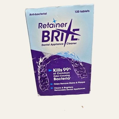 Retainer Brite Dental Appliance Cleaner Tablets RB120CASE 120 tablets NEW