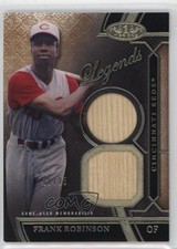 2015 Topps Tier One Legends Relics Dual Swatch /25 Frank Robinson HOF 0dj8