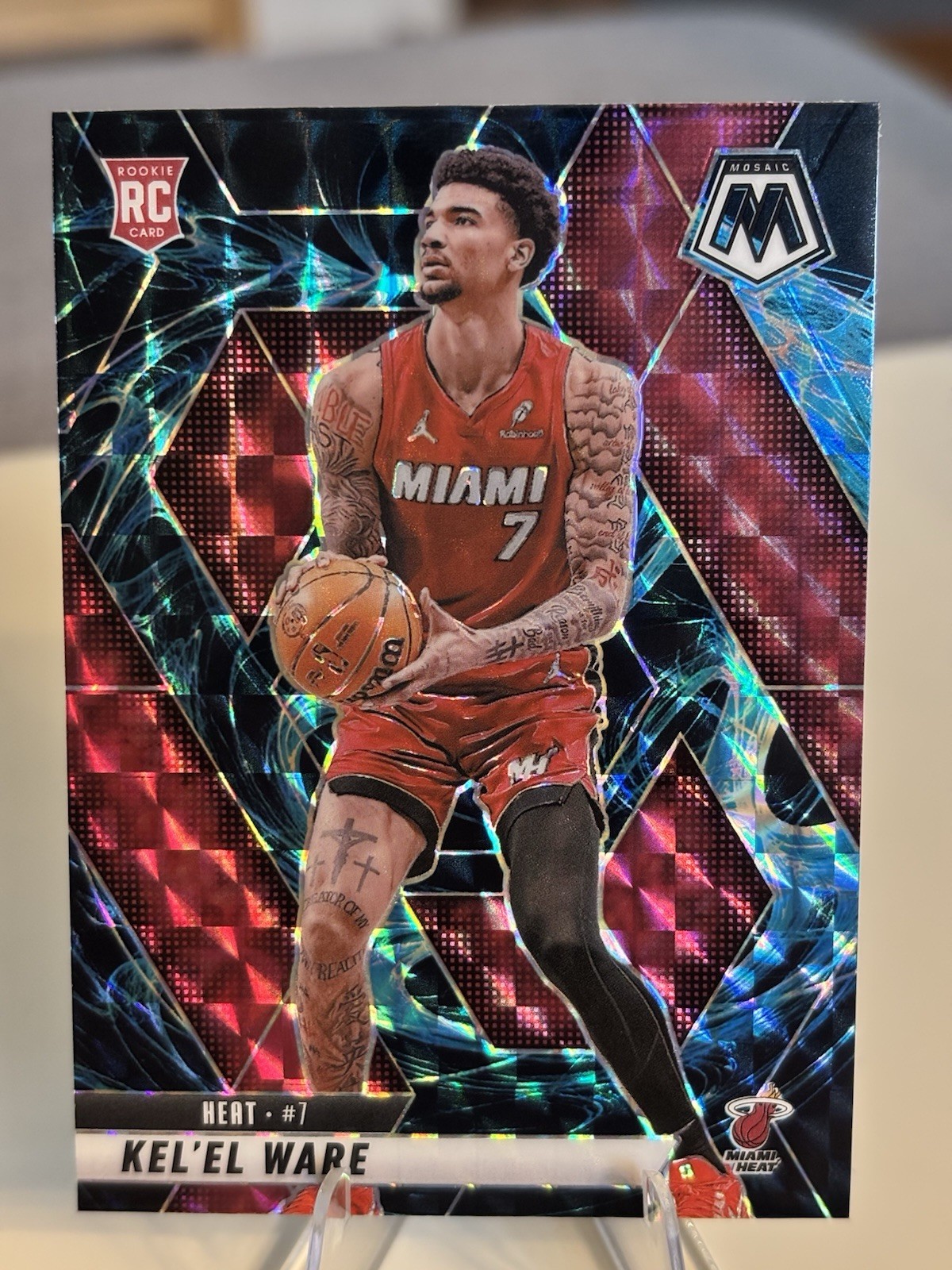 2024-25 Panini Mosaic - Rookies Kel'el Ware #232 Genesis Mosaic Prizm (RC)