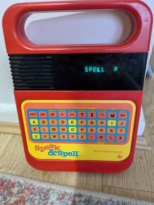 Sprechen & Sprechen funktionierend Vintage Retro Spielzeug Lernen Kinder elektronisches Geschenk