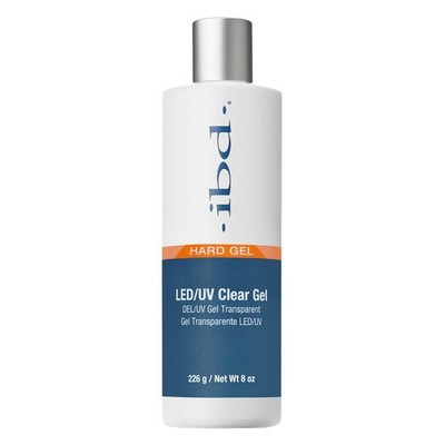 Ibd Hard Gel Led/UV Gel, for Nails & 8 Fl Oz (Pack of 1), LED/UV Clear 