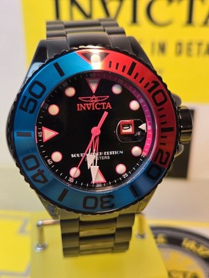 Invicta Grand Diver SOUTH BEACH Edition 52mm Men's Watch Black/Pink/Blue NEW!