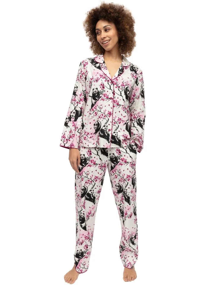 Cyberjammies Penelope Pyjama Top Womens Nightwear 0437 Panda Print - Image 4 of 4