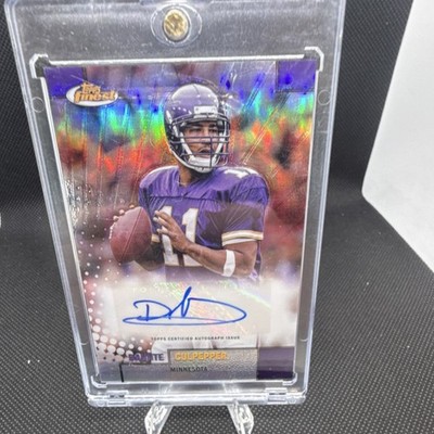 Topps 2024 Finest Daunte Culpepper #FBA-DC Auto Refractor Flashback Vikings