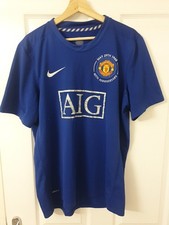 2009 Manchester United Football Shirt 40th Anniversary Champions League Win L