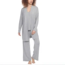 Honeydew Ladies' 3 piece Modal Lounge Set Soft Stretch fabric Grey Small S