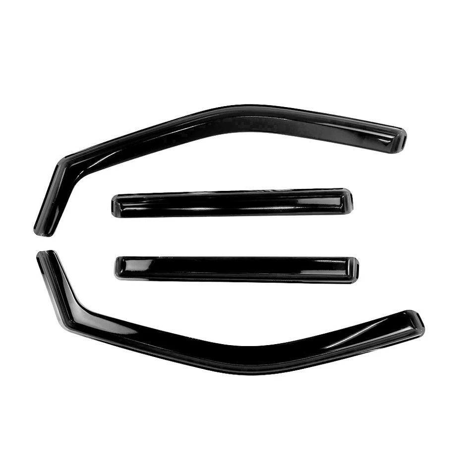 Visera de ventana protectora de lluvia negra transparente en canal para Ford Expedition 2018-24 Foto 2 de 4