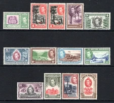 (040)     British Honduras KGVI 1938-47 Set (Complete) SG150-161 LM/Mint