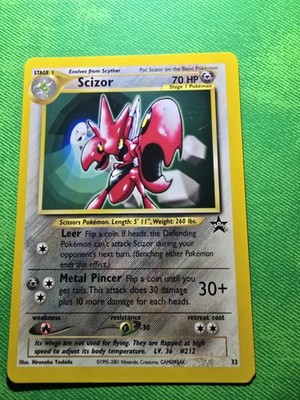 SCIZOR WOTC BLACK STAR PROMO 33 NEAR MINT | eBay