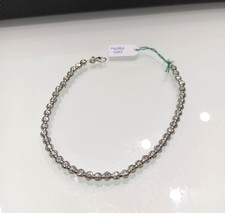 BRACCIALE SFERE SFACCETTATE LUMINOSE IN ORO BIANCO 18 CARATI