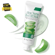 Aloe Vera Peel off Jelly Face Mask, Exfoliating Hydro Jelly Masks for Facials, M