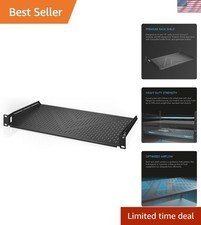 Universal Vented Cantilever Rack Shelf 1U, 10" Deep for 19" Equipment Racks