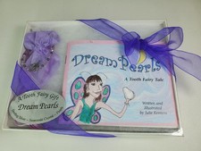 Tooth Fairy Gift Set Purple Pouch Book  Story Kit