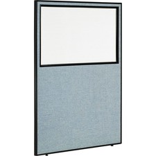 Global Industrial Office Partition Panel With Partial Window 48-1/4"W x 96"H