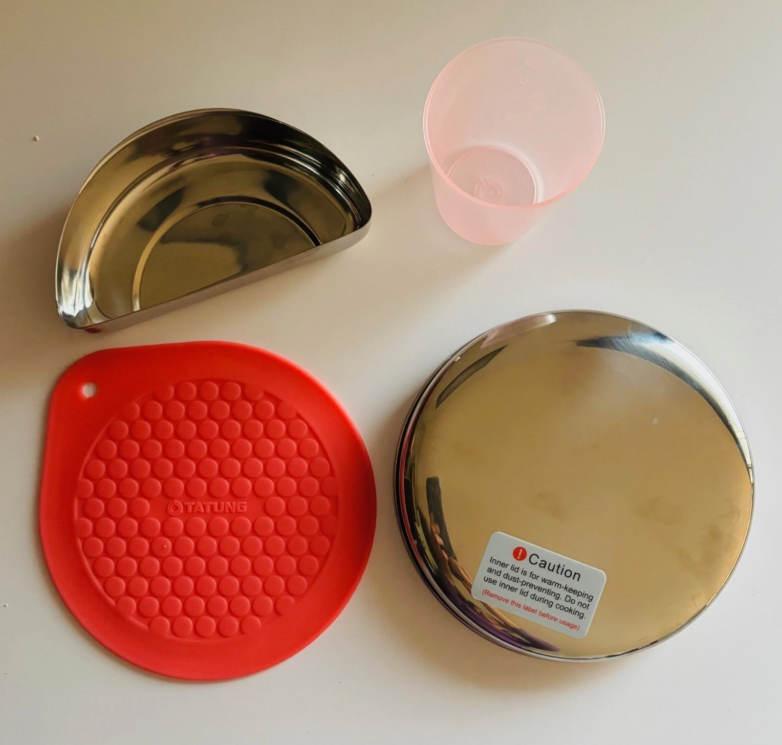 TATUNG Stainless Steel Rice Cooker Lid, Steamer, Mat, Cup - TAC-03 OEM