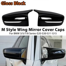 Glanz Schwarz M-Stil Spiegelkappen Außenspiegel Gehäuse Für BMW G21 G22 G30 G31