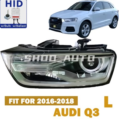 Fit 2016 2017 2018 Audi Q3 Left Xenon Headlight - Complete w/ Bulb & Ballast