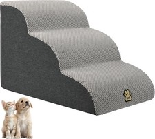 Dog Pet Stairs Ramp 3 Steps For Couch Bed Washable Cover Non Slip 15.7 Inch