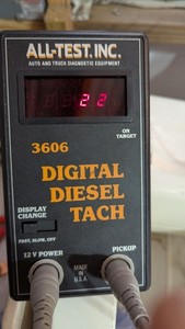 ALL-TEST INC 3606 DIGITAL DIESEL TACH tachometer MADE IN USA DIAGNOSTIC RARE