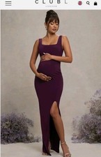Petite Length Club L London  Maternity Dress Size 8 Purple