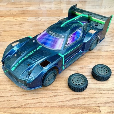 Arrma Vendetta Body & Tire Combo - Nice! Blue, Wing, 14 mm, 35/085, dBoots