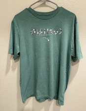 Men's Travis Matthew Green Short Sleeve T-Shirt 'Mahalo' Golf Shirt Pima Cotton