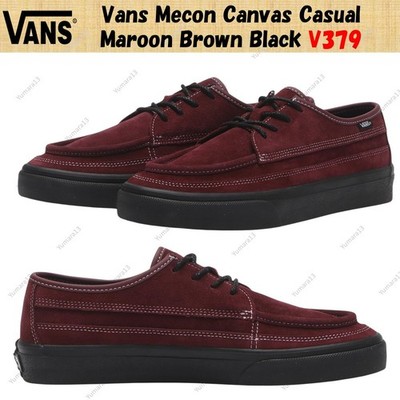 Vans Mecon Canvas Casual Maroon Brown Black V379 Herren Gr.