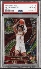 2021 PANINI SPECTRA META #136 JALEN JOHNSON ROOKIE RC 2/25 PSA 10
