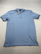 Lands' End Women's Short Sleeve Quick Dry Mesh Polo Shirt Dusk Blue Medium NEW