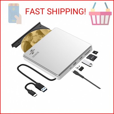 External CD DVD Drive LightScribe CD/DVD +/-RW Burner Player Writer Optical Disk