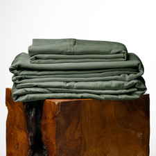 Cooling Tencel Lyocell Eucalyptus Queen Sheet Set - 4-Piece Moss