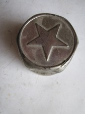 Vintage Star Hub Cap Durant Motors-brass-nickle Finished