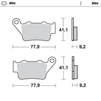 Moto-Master Hintere Sinter-BremsbeläGe FüR KTM 250 EXC 1999-2003