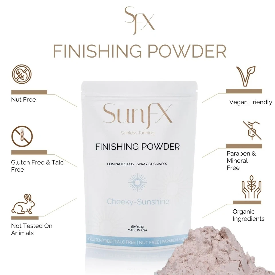 Post-Spray Tan Setting Powder with Tropical Scent - Translucent Shimmer - 1lb - Image 4 of 4