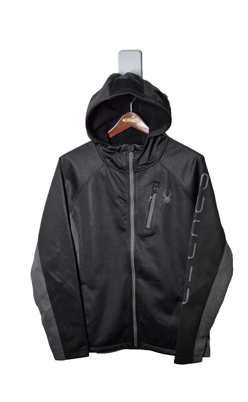 Spyder Jacket Mens Small Black HydroWEB Softshell Hooded Waterproof Ski Zip
Opens in a new window or