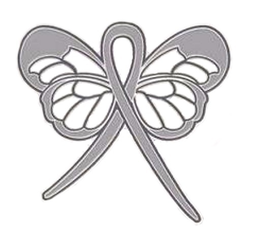 lung cancer ribbon butterfly