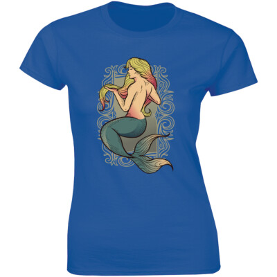 Beautiful Watered Mermaid - I Drink Like A Fish Women's T-shirt Gift Tee