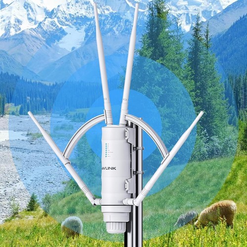 High-Speed AC1200 Outdoor WiFi Range Extender with Dual Gigabit Ethernet Ports - Photo 3/11