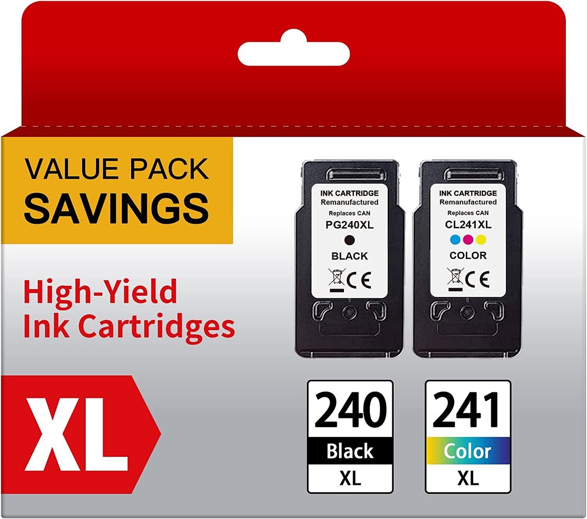 2PK Color Ink Cartridge PG-240XL CL-241XL For Canon MX432 MX439