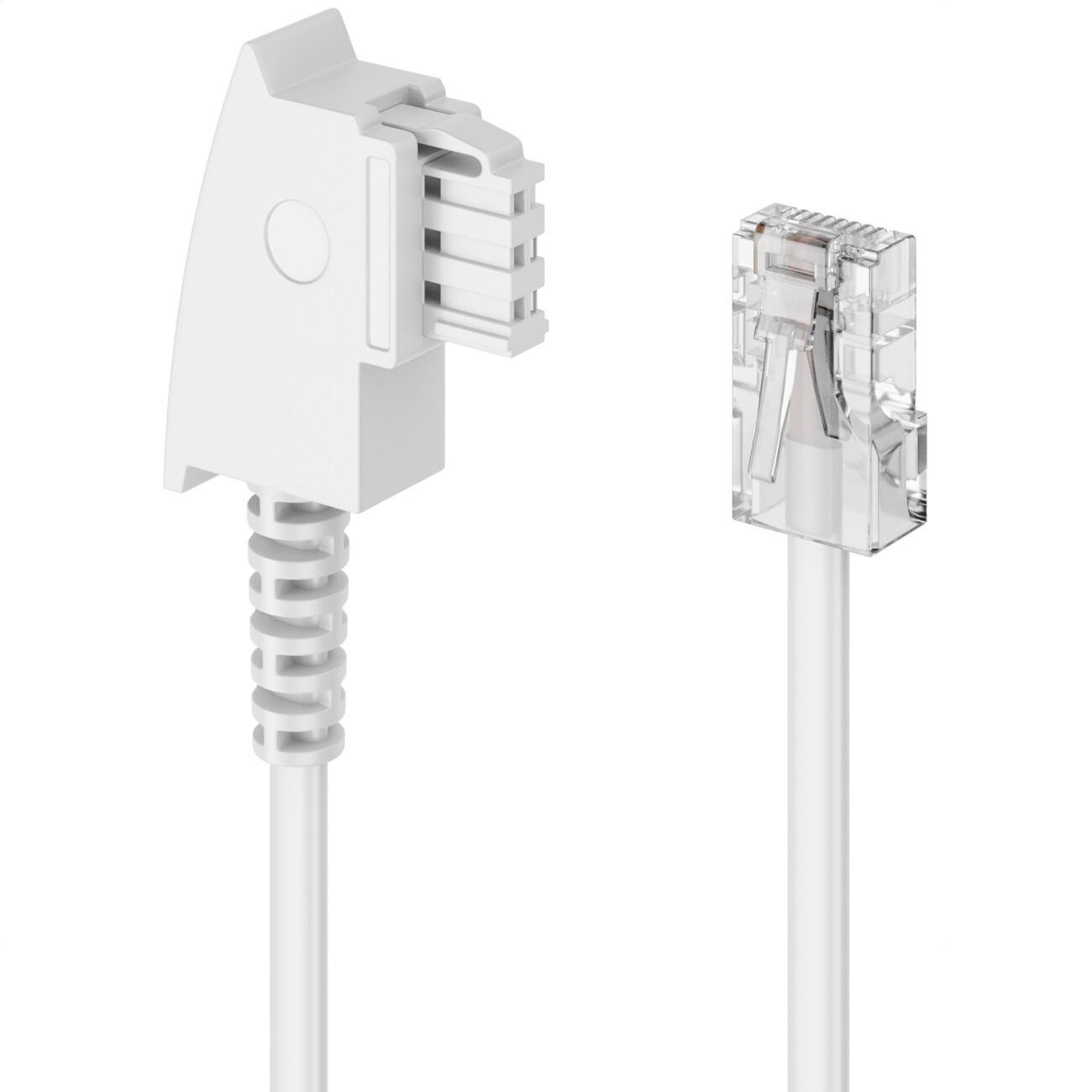 10m Router Kabel Telefon Kabel TAE-F Stecker auf RJ45 Stecker DSL VDSL Kabel